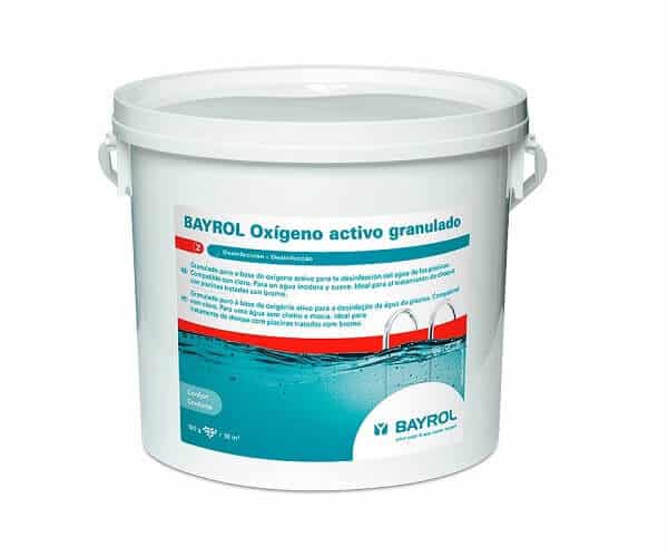Active oxygen for swimming pools