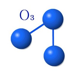 molecula triatomica ozono
